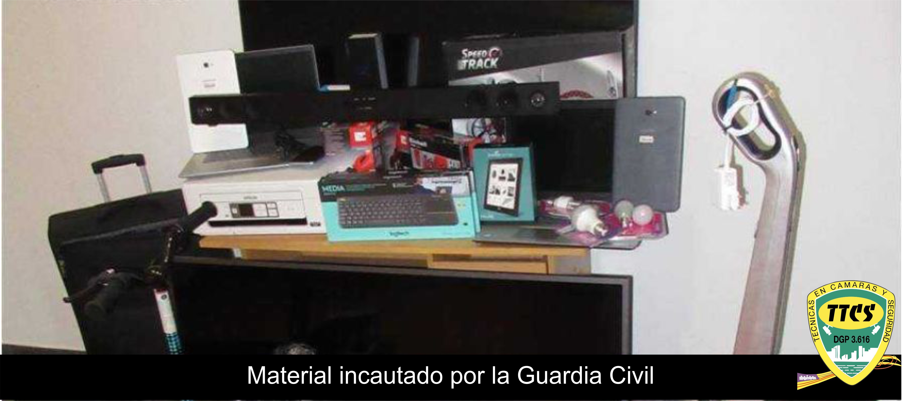 TTCS Material incautado Guardia Civil