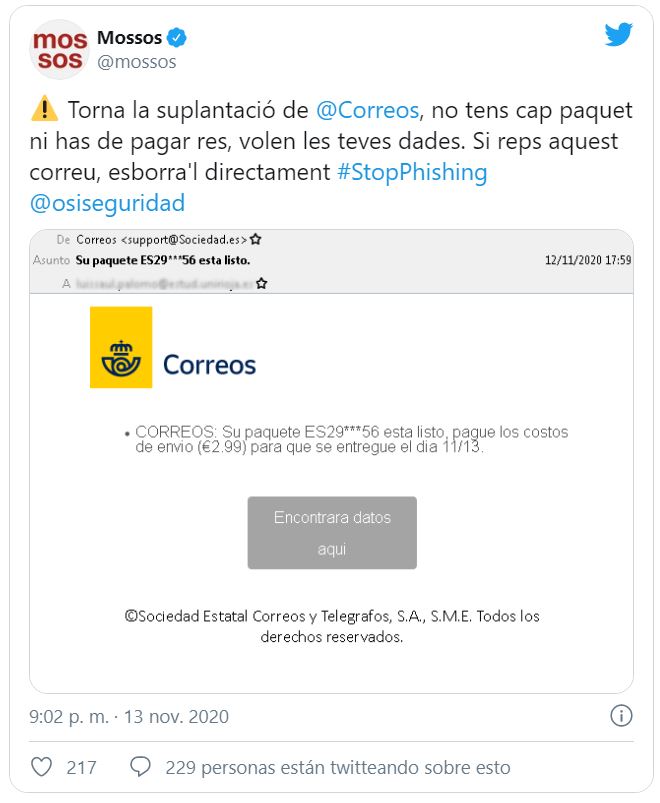 Phising correos  